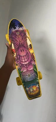 Yellow Globe Flameboy Skateboard