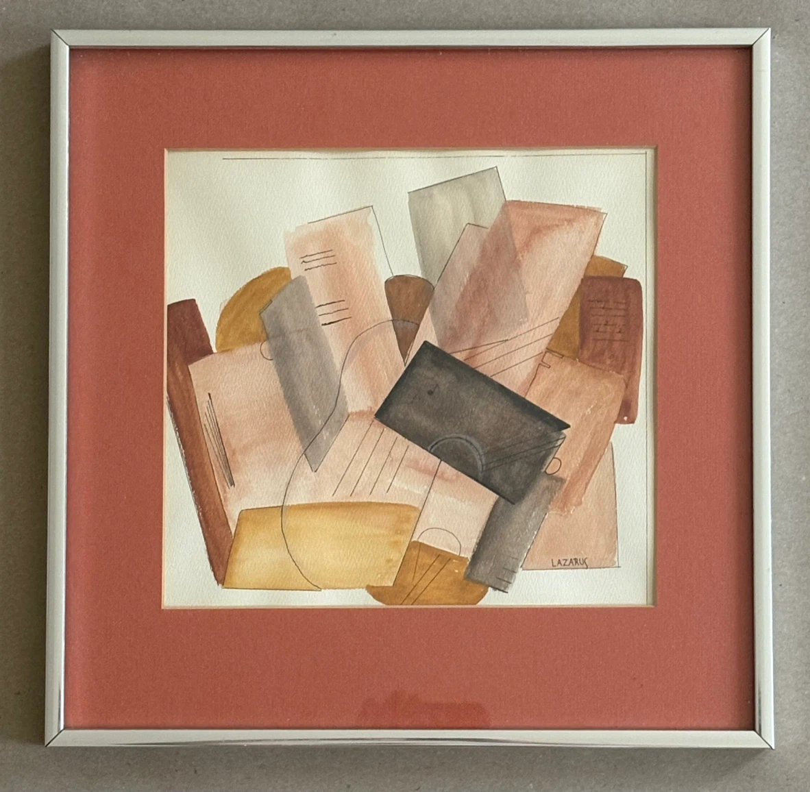 Vintage Painting - Cubist Style - photo 2
