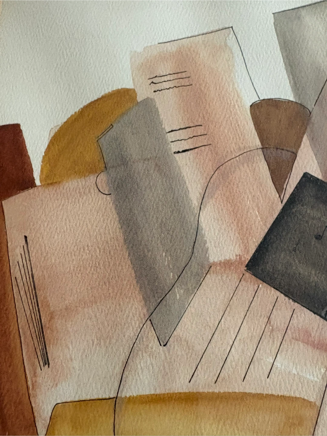 Vintage Painting - Cubist Style - photo 5