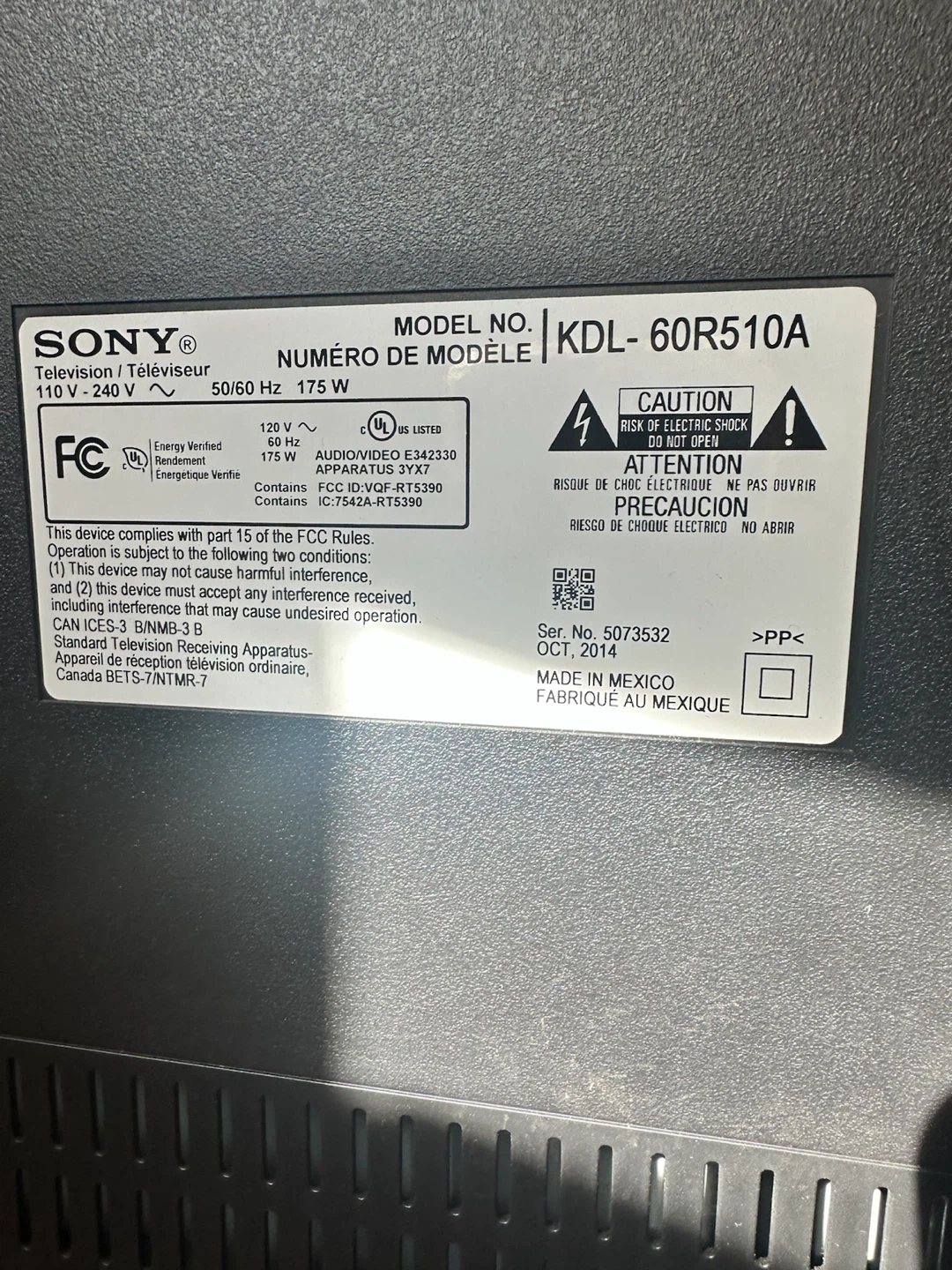 Sony Bravia 60 inch Smart TV KDL-60R510A - photo 4
