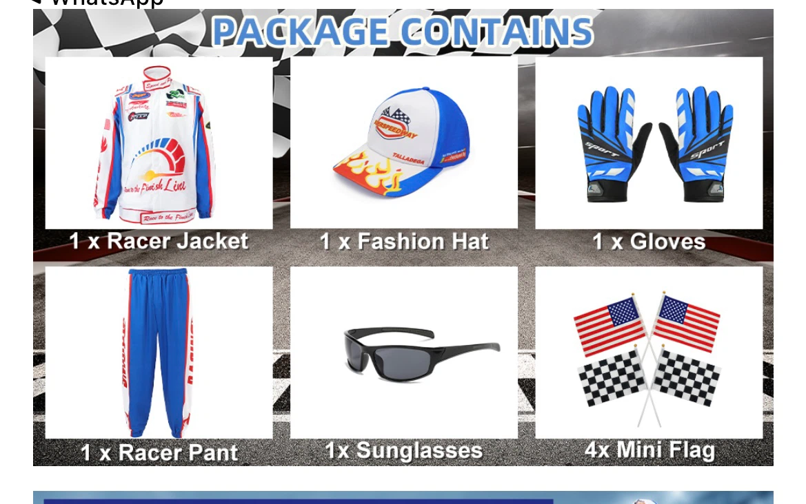 Deaboat Race Car Costume Set - XL Adult - photo 4
