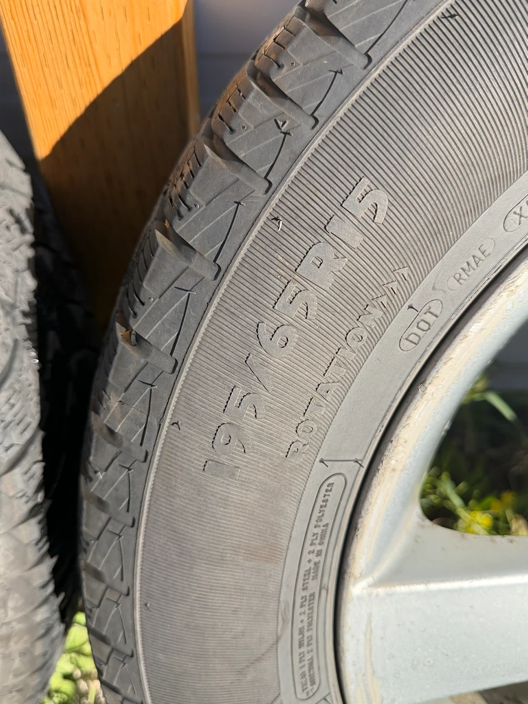 Motomaster Winter Edge Tires with Mazda Rims