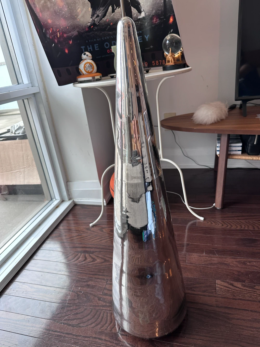 Indigo Large Silver Glass Floor Tree