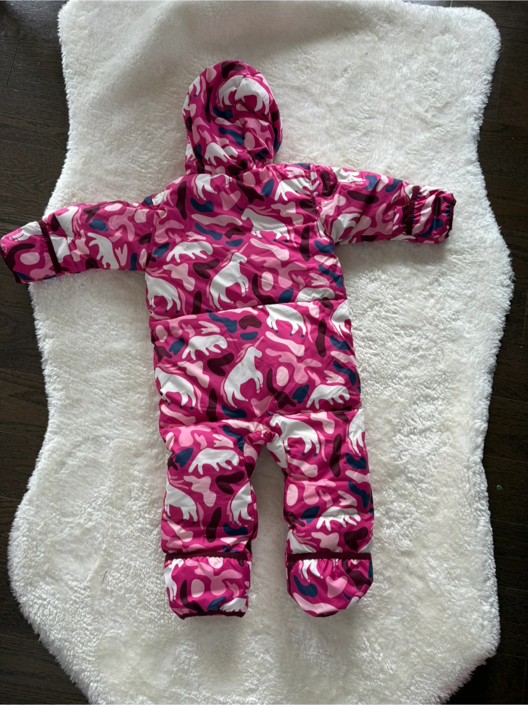 Columbia Baby Bunting Snowsuit Pink Unicorn