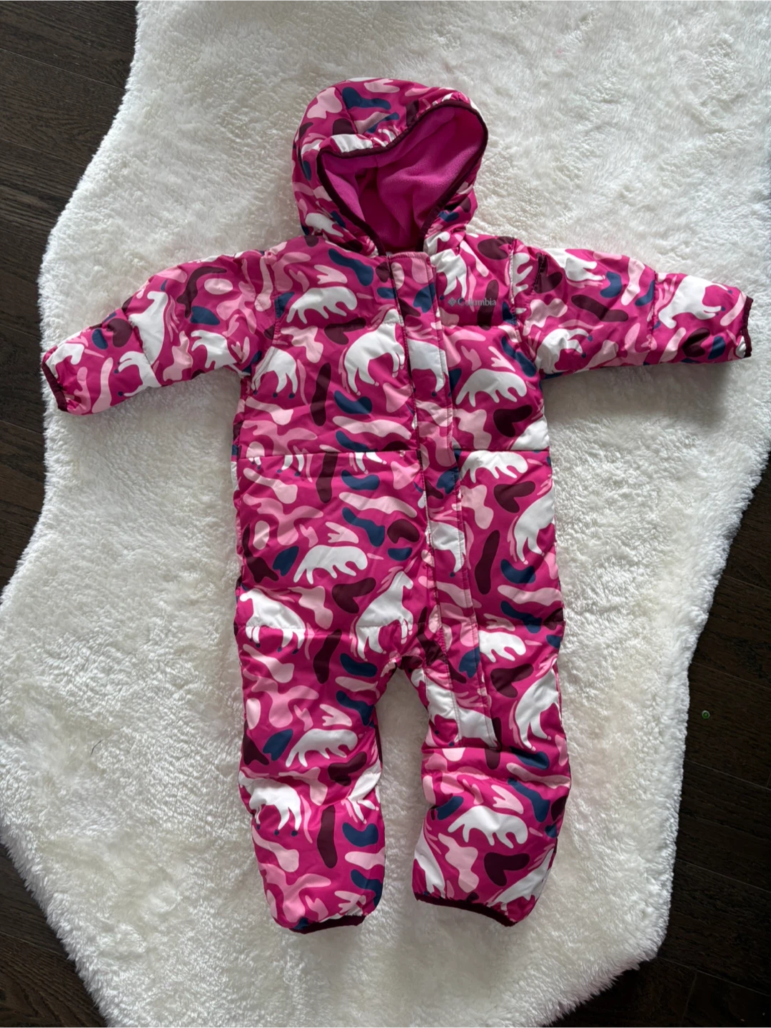 Columbia Baby Bunting Snowsuit Pink Unicorn - photo 2