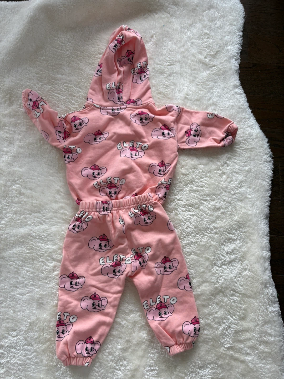 Rototo Bebe Pink Elephant Lounge Set