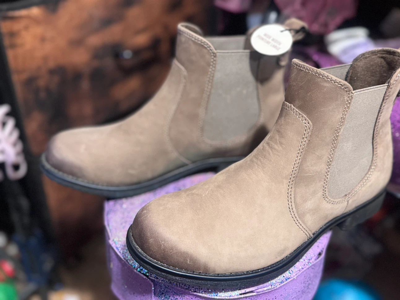 Tan Chelsea Boots Size 9 Wide