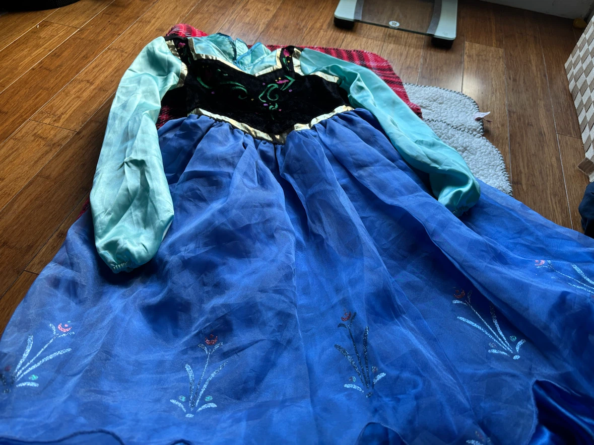 Disney Store Anna Costume Dress Size 140