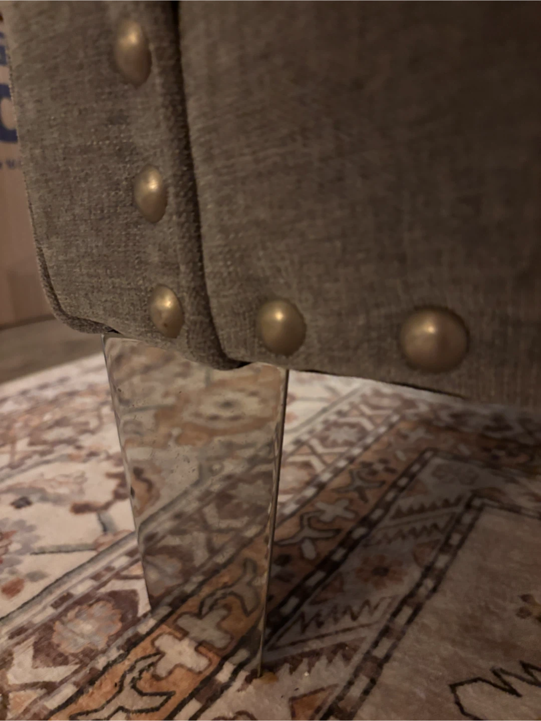 Tufted Grey Loveseat and Sofa Set - photo 3