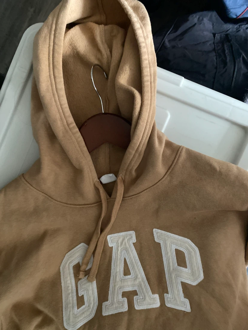 Gap tan hoodie size medium - photo 2