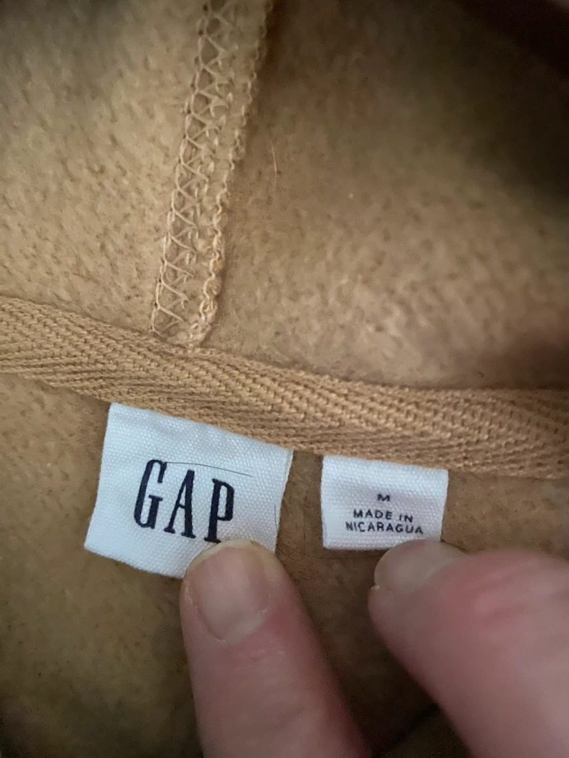 Gap tan hoodie size medium - photo 3