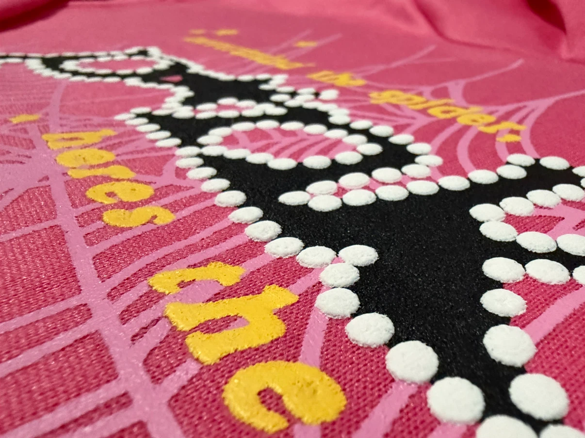 Sp5der Pink Hoodie - photo 3