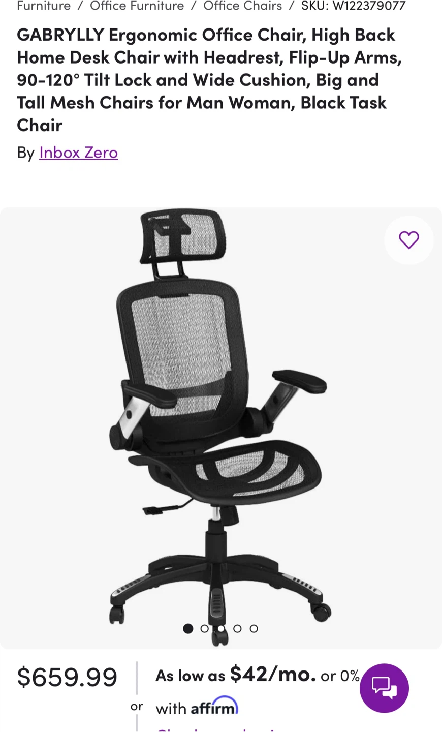 GABRYLLY Ergonomic Mesh Office Chair - photo 2
