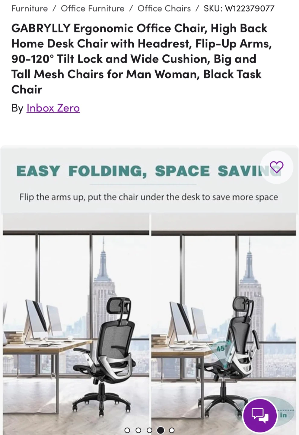 GABRYLLY Ergonomic Mesh Office Chair - photo 4