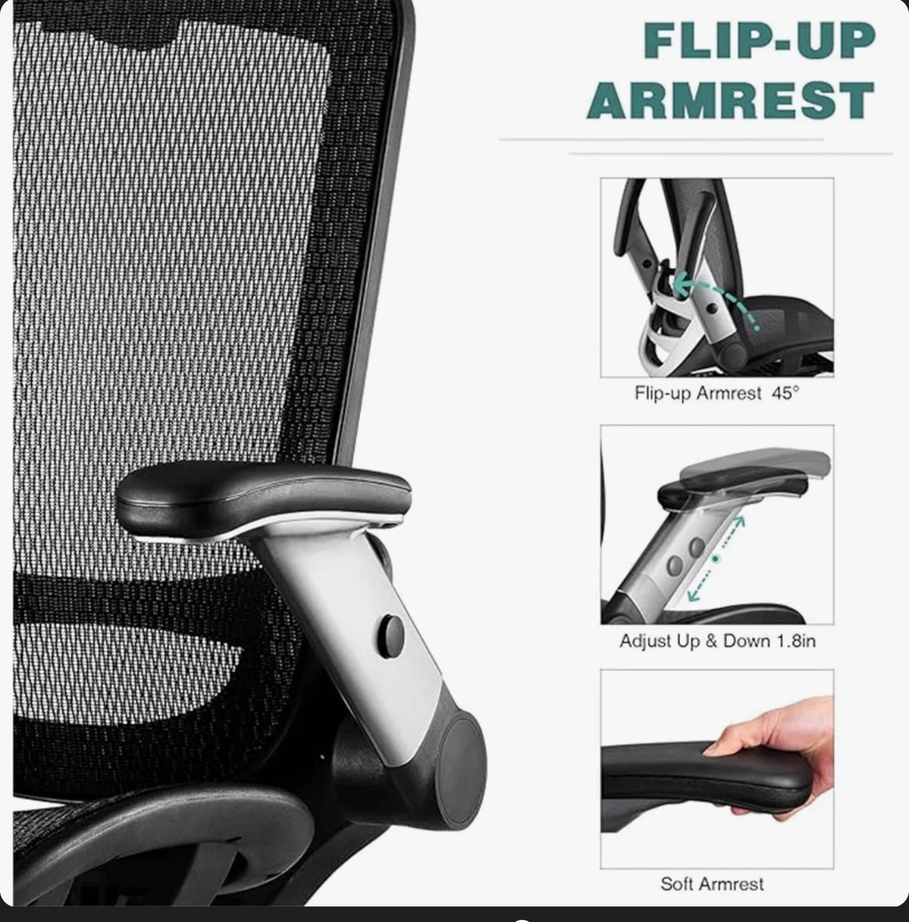 GABRYLLY Ergonomic Mesh Office Chair - photo 5
