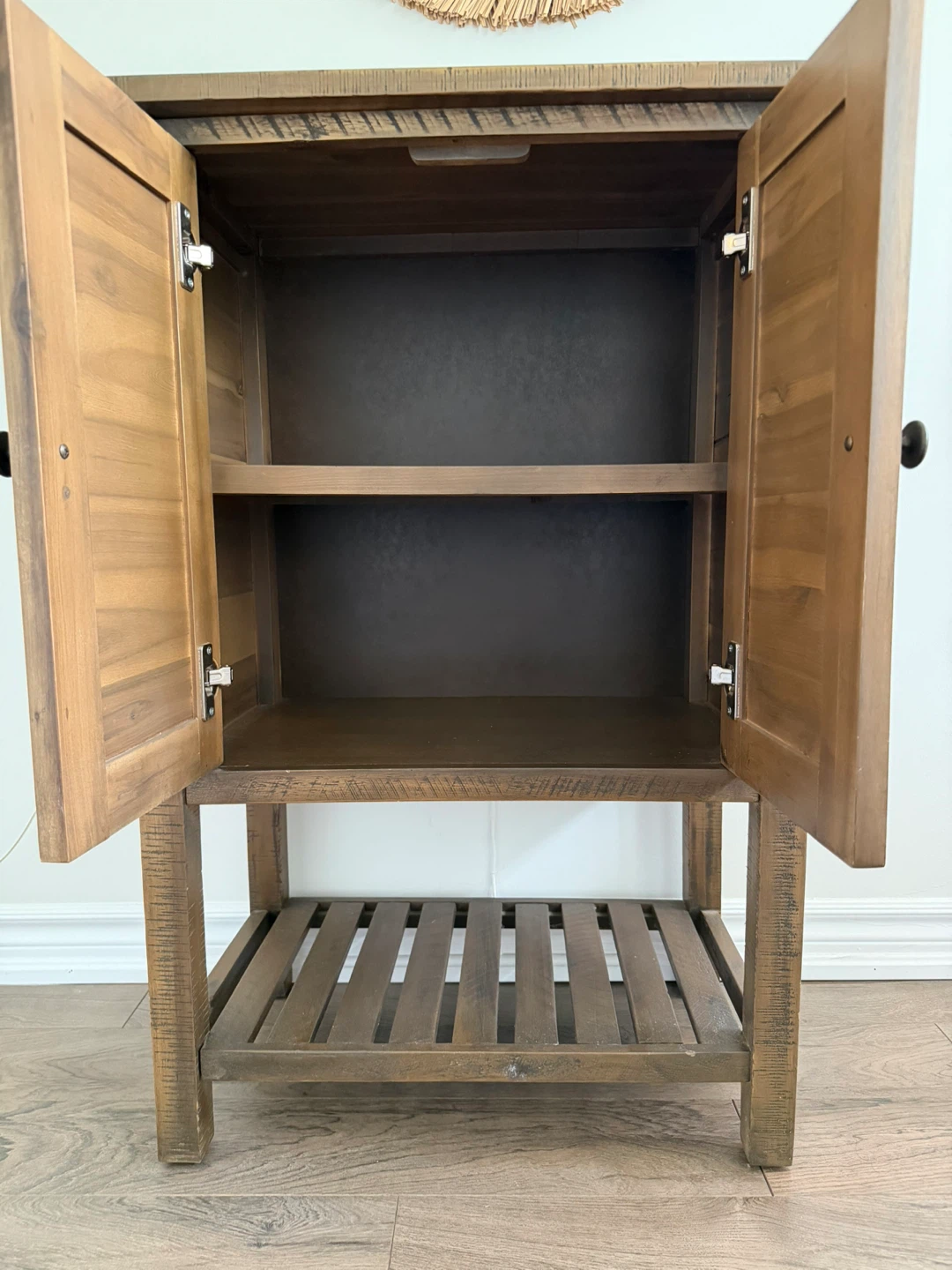Rustic Wood Storage Cabinet - photo 2