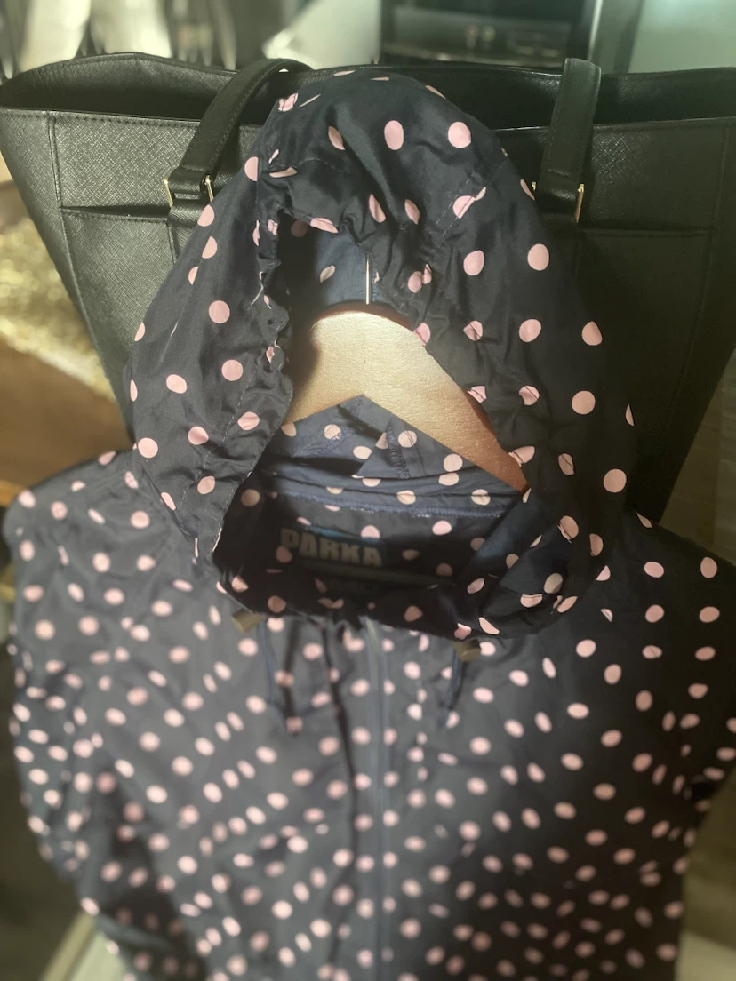 Denim Co. Polka Dot Parka in a Pocket - photo 2