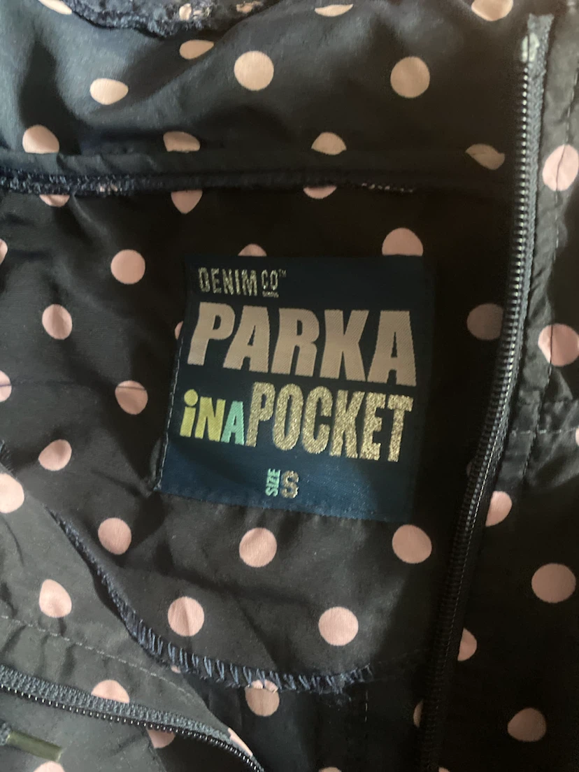Denim Co. Polka Dot Parka in a Pocket - photo 4