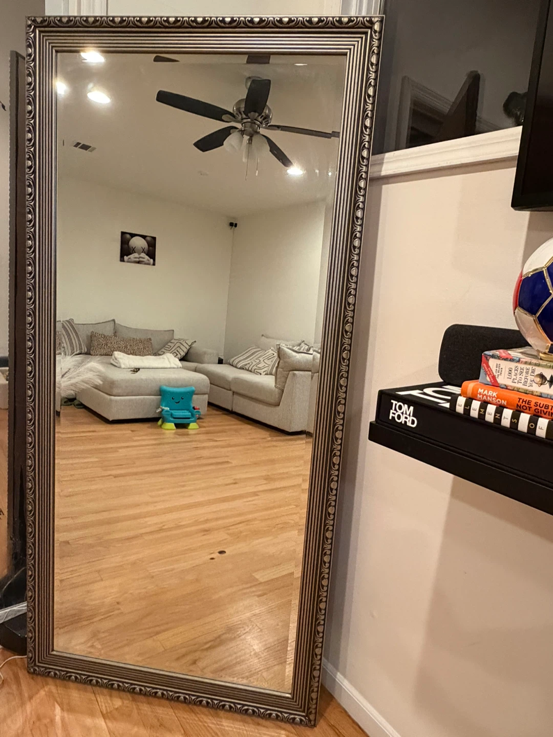 Large Antique-Style Floor Mirror