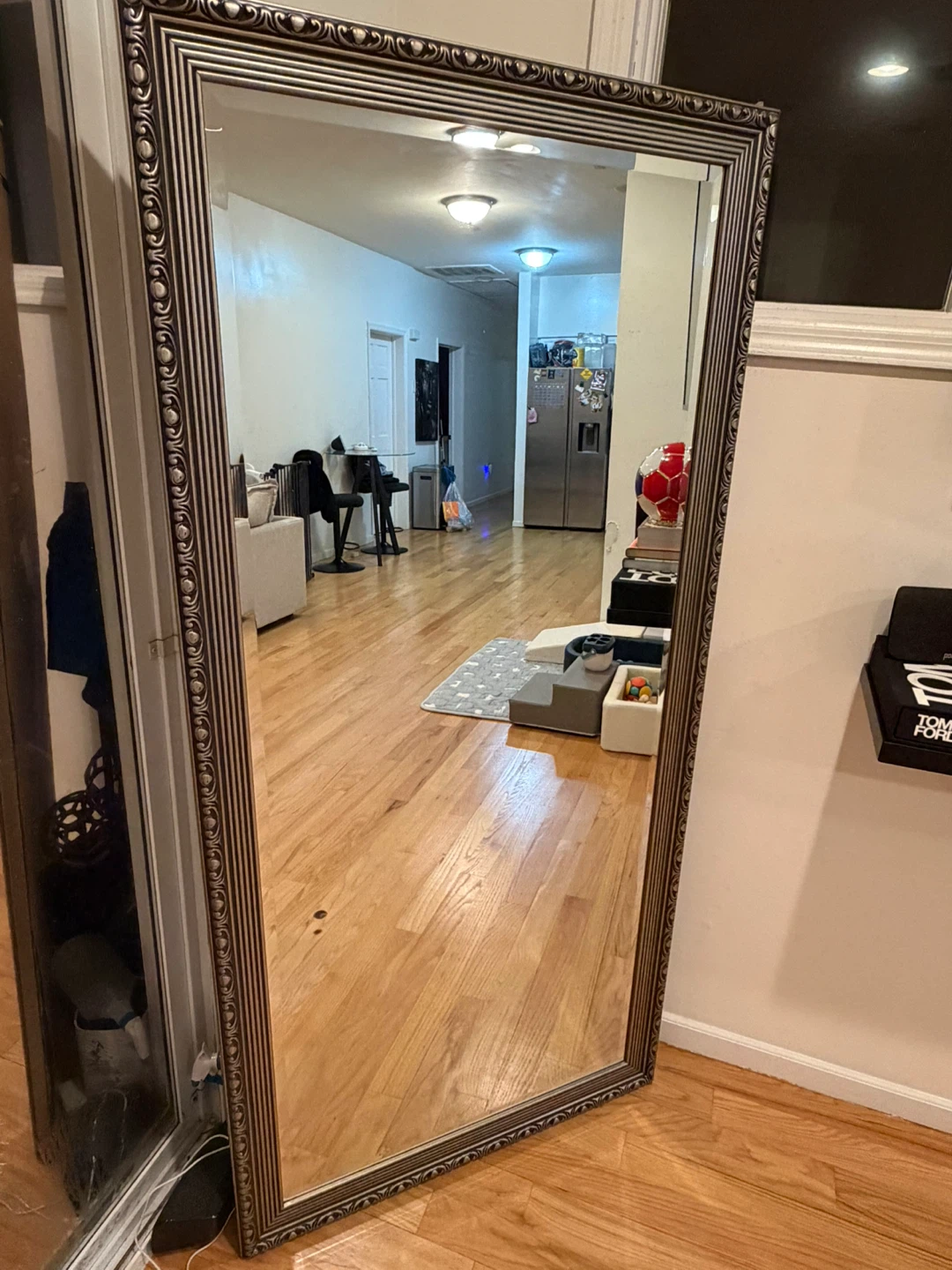 Large Antique-Style Floor Mirror - photo 2
