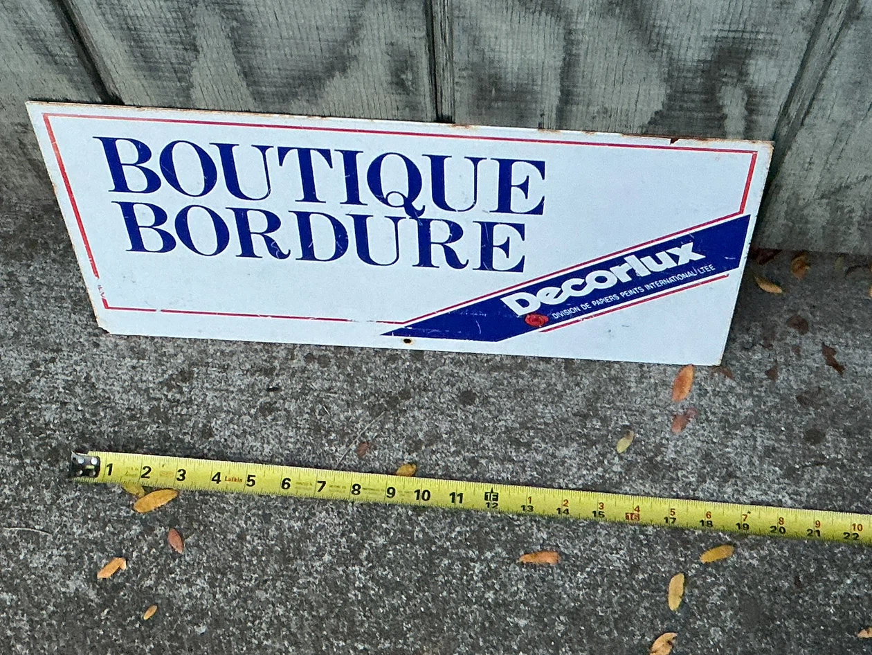 Decorlux Boutique Bordure Porcelain Double Sided Wall Sign - photo 3