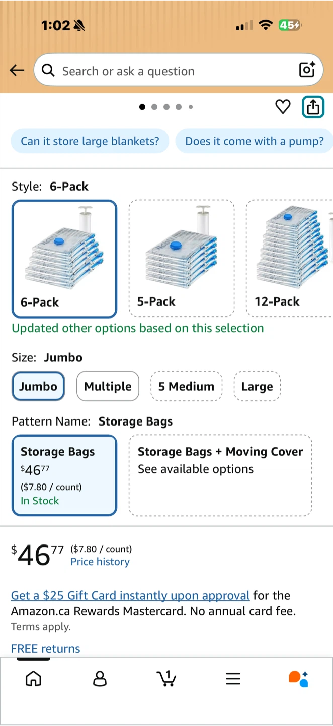 Amazon Basics Vacuum Compression Storage Bags - photo 2
