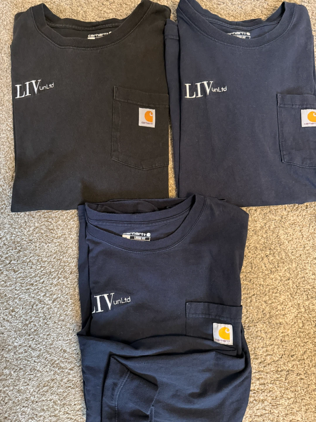 3 Carhartt Loose Fit Pocket T-Shirts