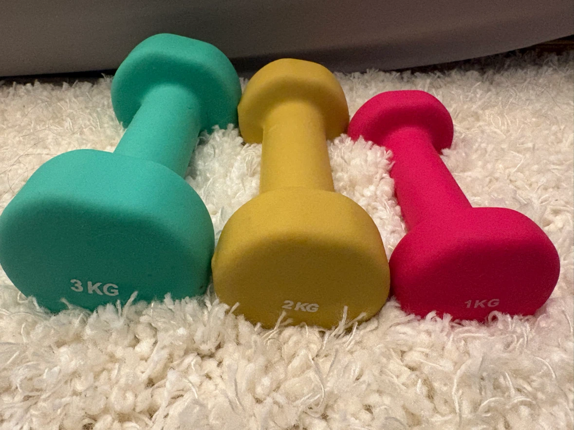 Neoprene Dumbbell Set with Rack (3 Pairs - 1kg, 2kg, 3kg) - photo 2