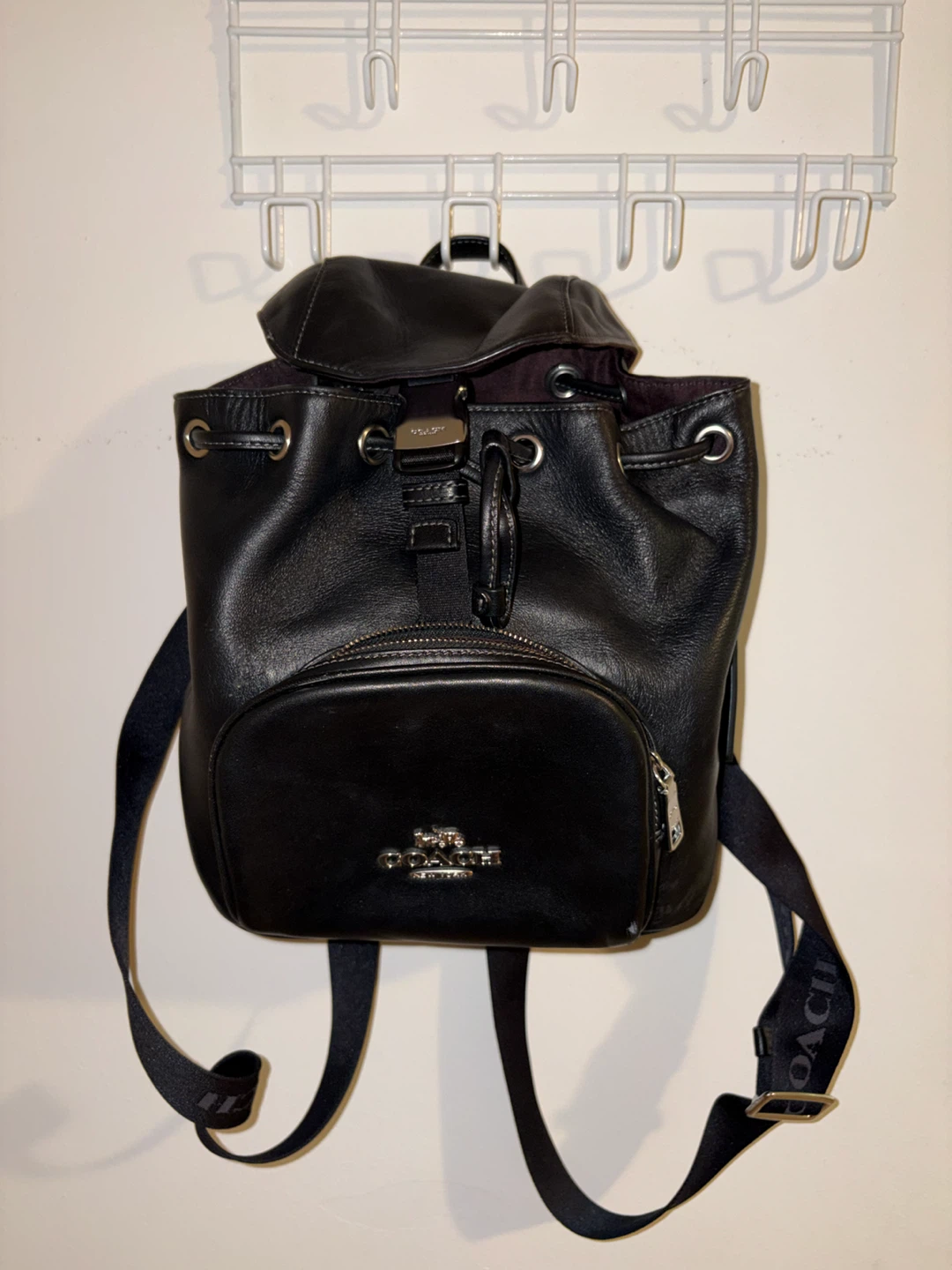Coach Leather Backpack