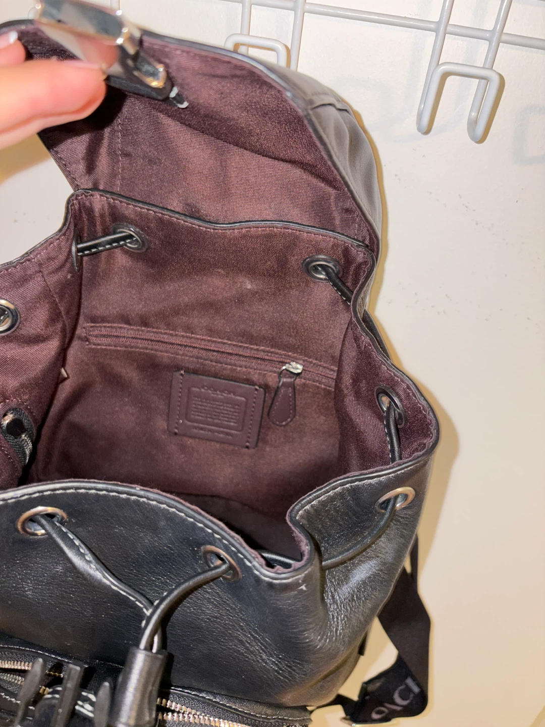 Coach Leather Backpack - photo 3