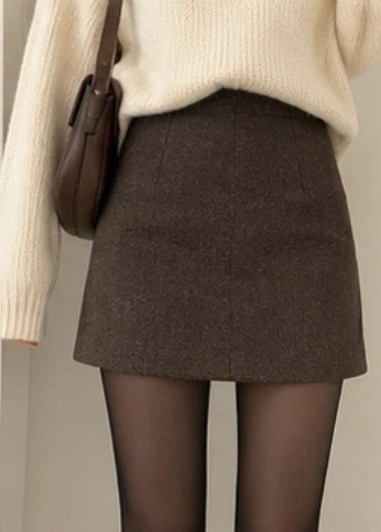 Korean 8SECONDS Brown Mini Skirt - photo 3