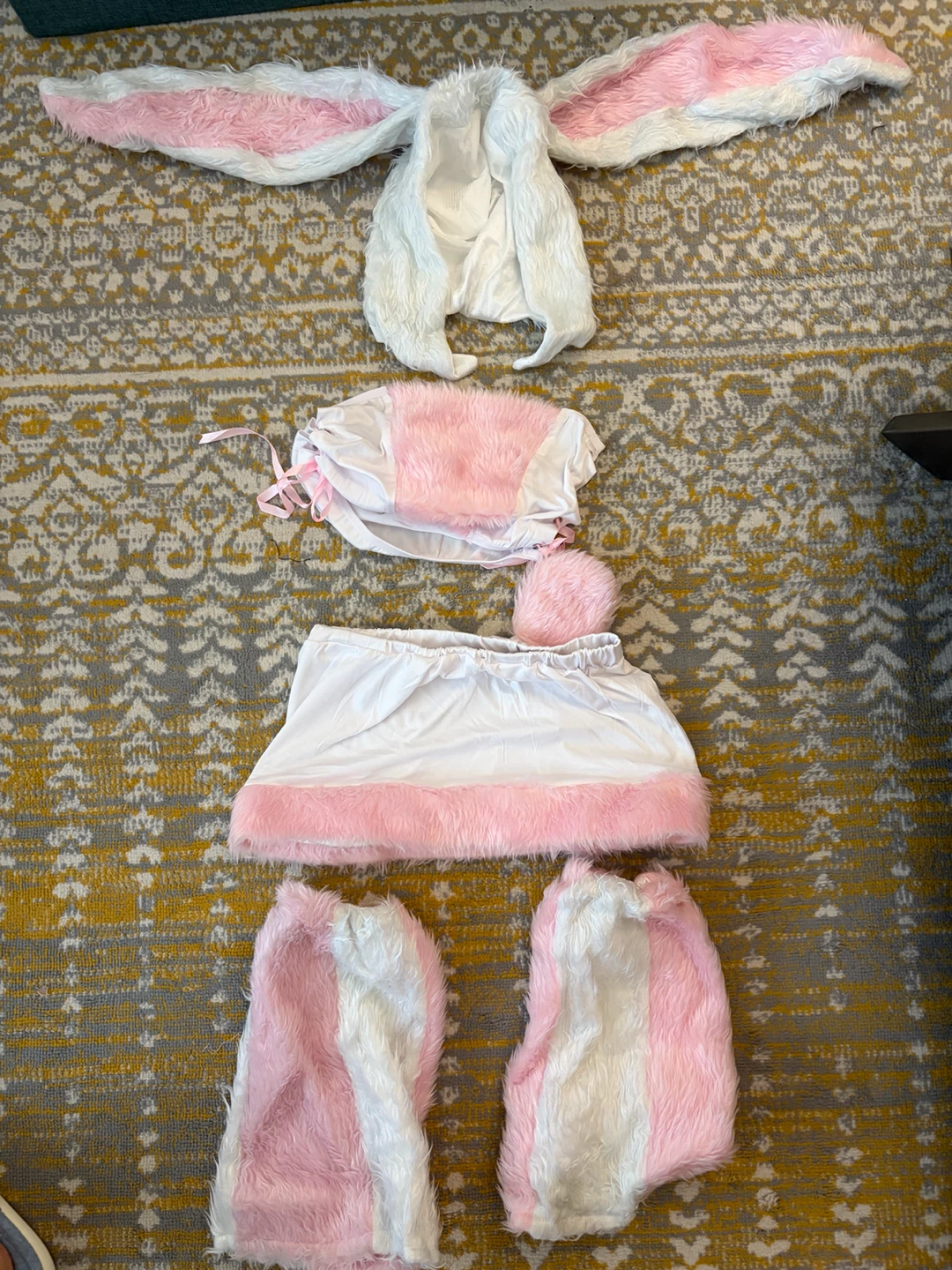 Pink and White Bunny Costume - photo 2