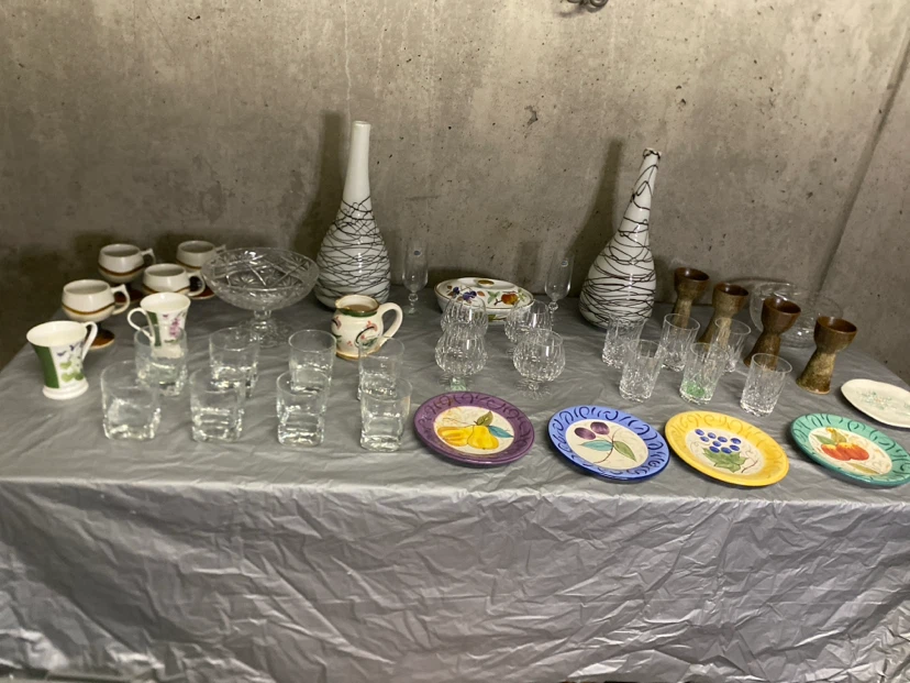 Table Lot # 3 Stunning Vintage Glassware