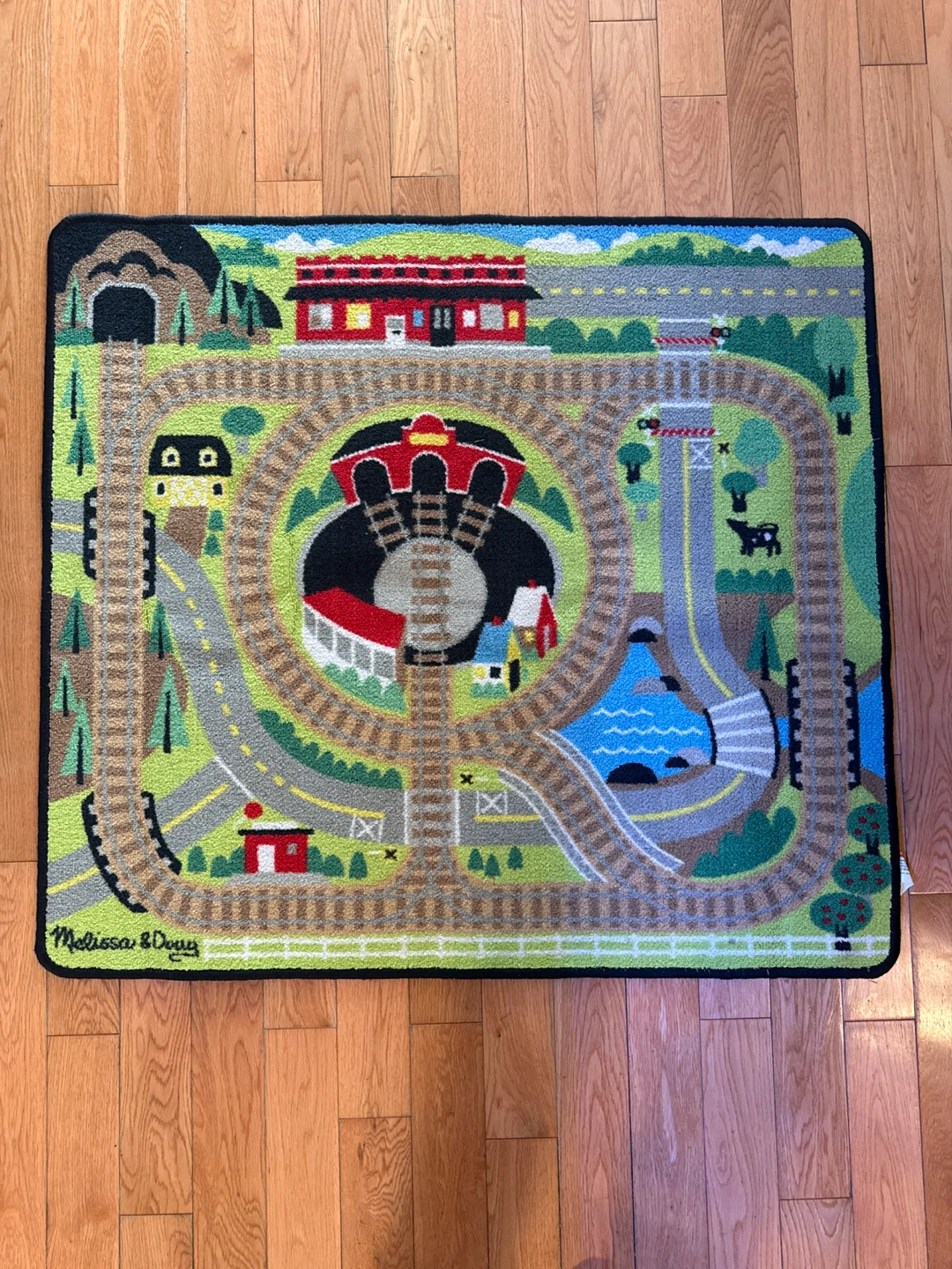 Melissa & Doug Train Play Rug