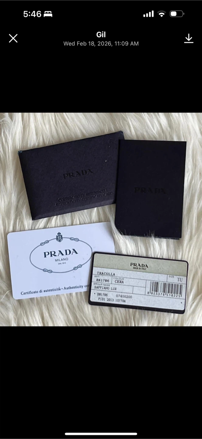 Prada Saffiano Lux Tote Bag Cera large - photo 3