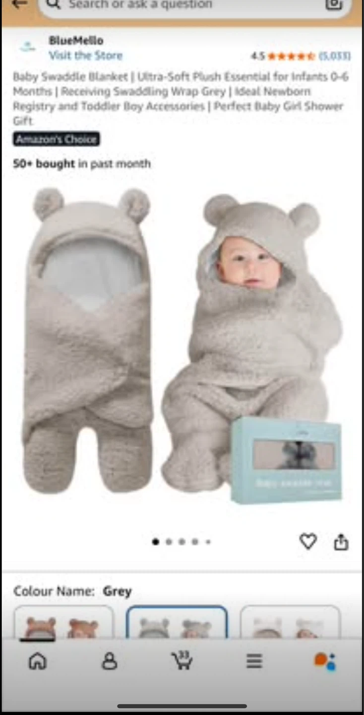 Brand New Blue Mello Baby Swaddle Wrap - photo 2
