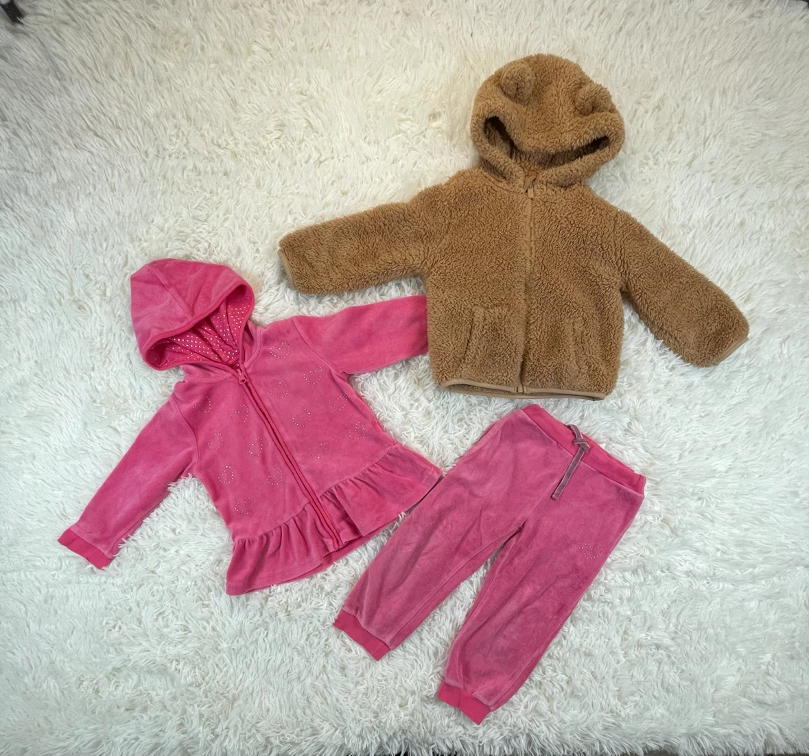 18m -24m Zip up Hoodie & Pants and Sherpa Hoodie