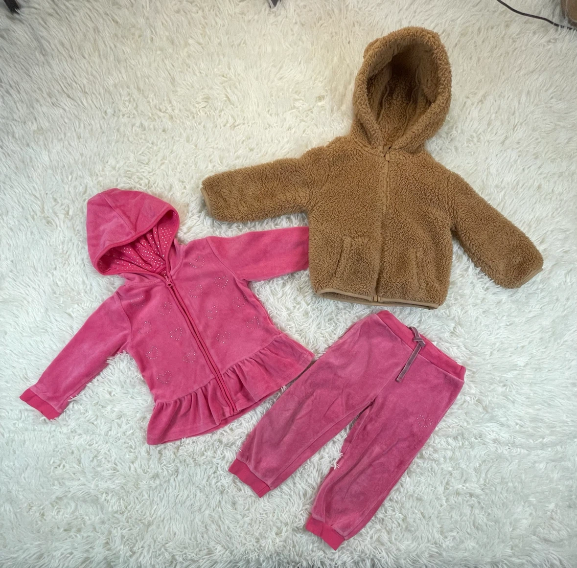 18m -24m Zip up Hoodie & Pants and Sherpa Hoodie - photo 2