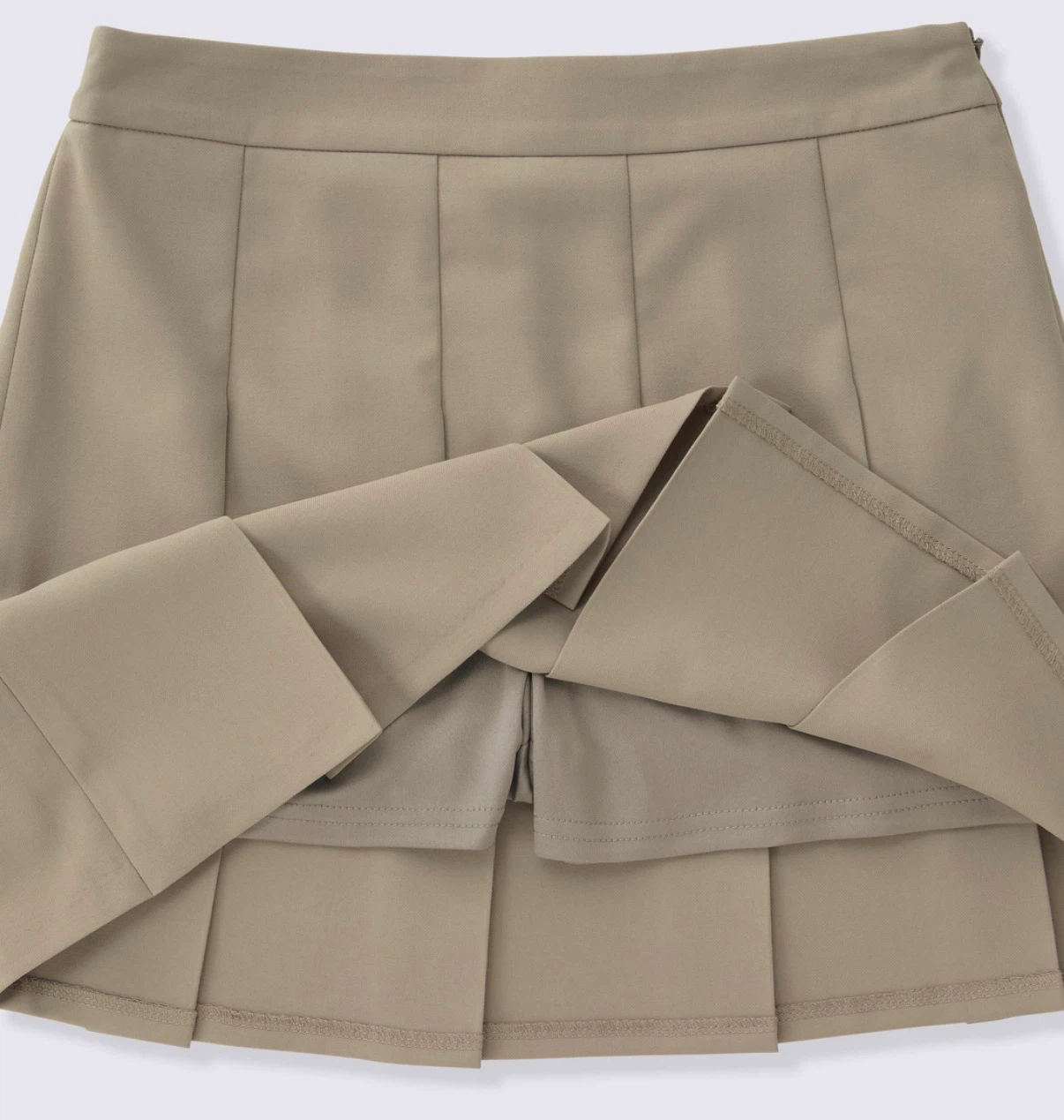 Pleated Skort - BEIGE - photo 3
