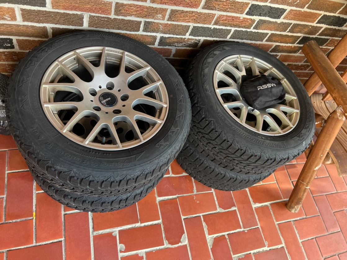 215/60R16 Firestone Winter Tires with RSSW Aluminum Alloy Rims