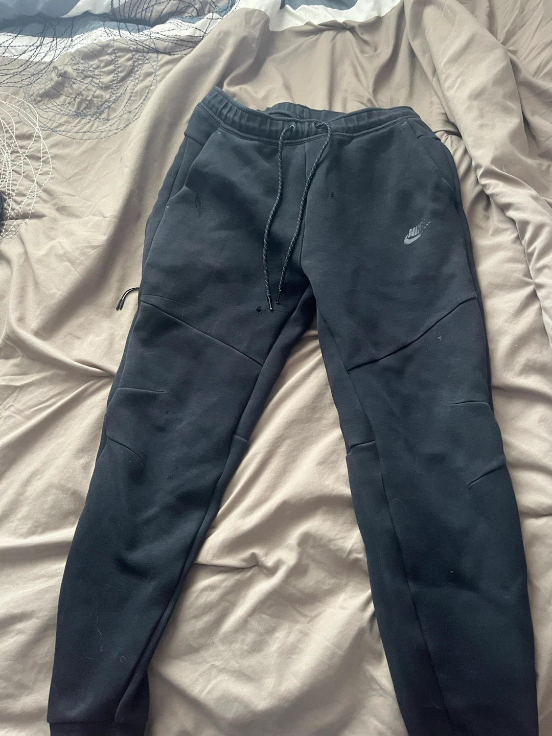 Nike Tech Fleece Joggers Black Size Medium