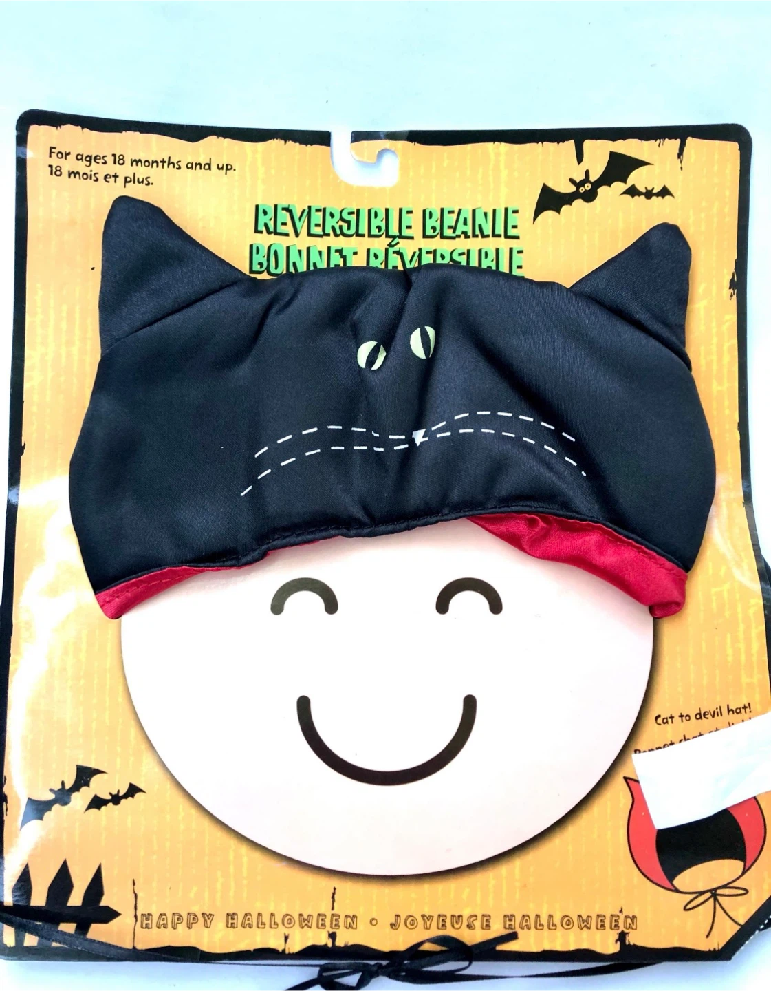 Halloween Reversible Beanie Costume Hat