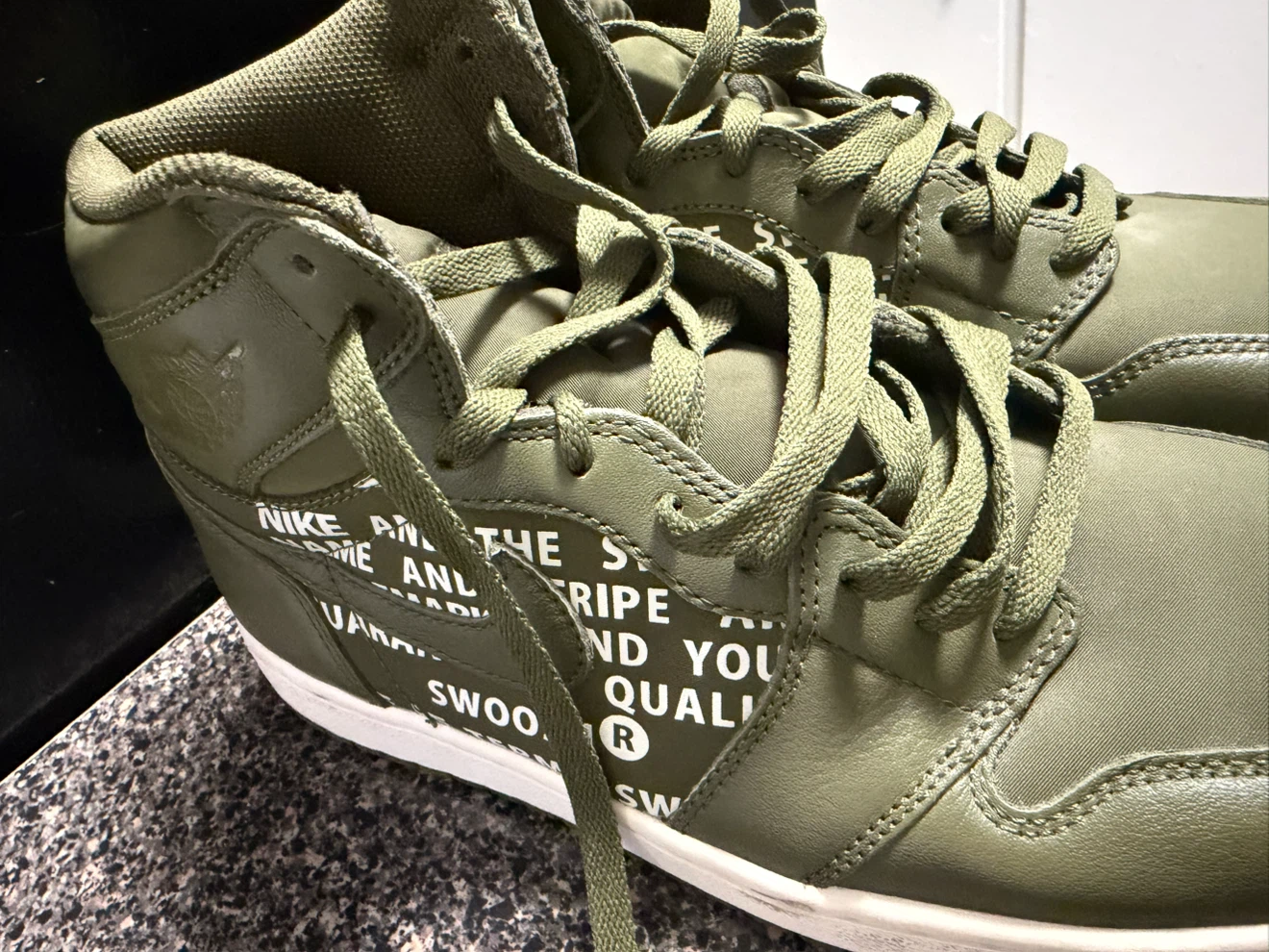 Nike Air Jordan 1 High Olive Green - photo 3