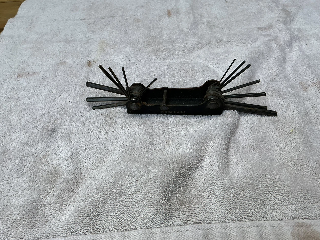 Vintage Folding Hex Key Set ! - photo 3