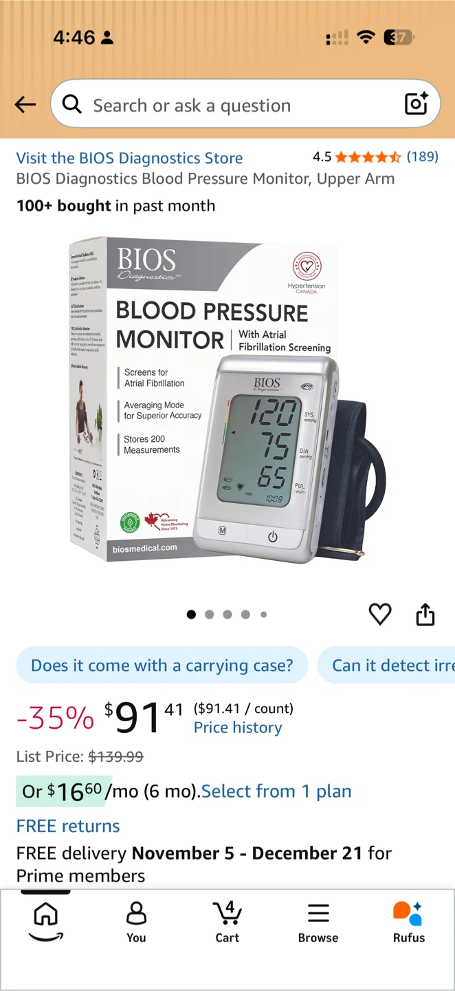 BIOS blood pressure monitor fo sale - photo 3