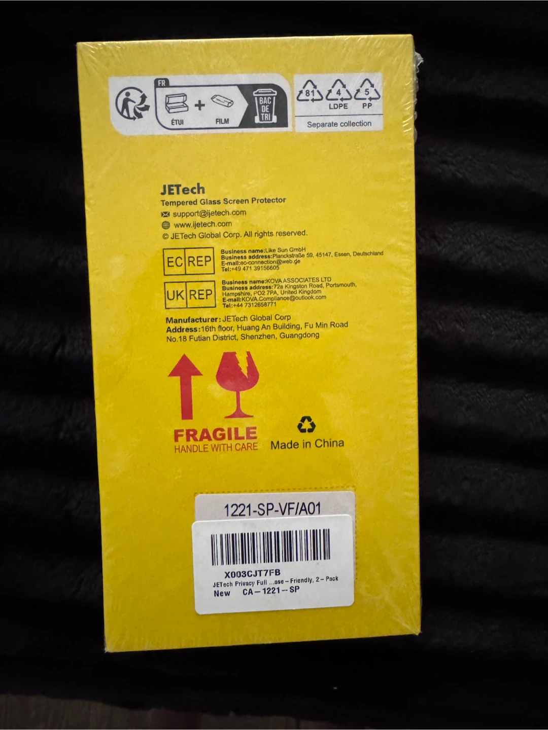 JETech Tempered Glass Screen Protector for iPhone 14 Pro Max - photo 2