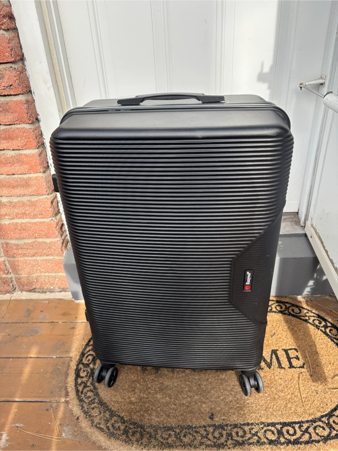 Large Ezzyrol Black Hard-Shell Spinner Luggage