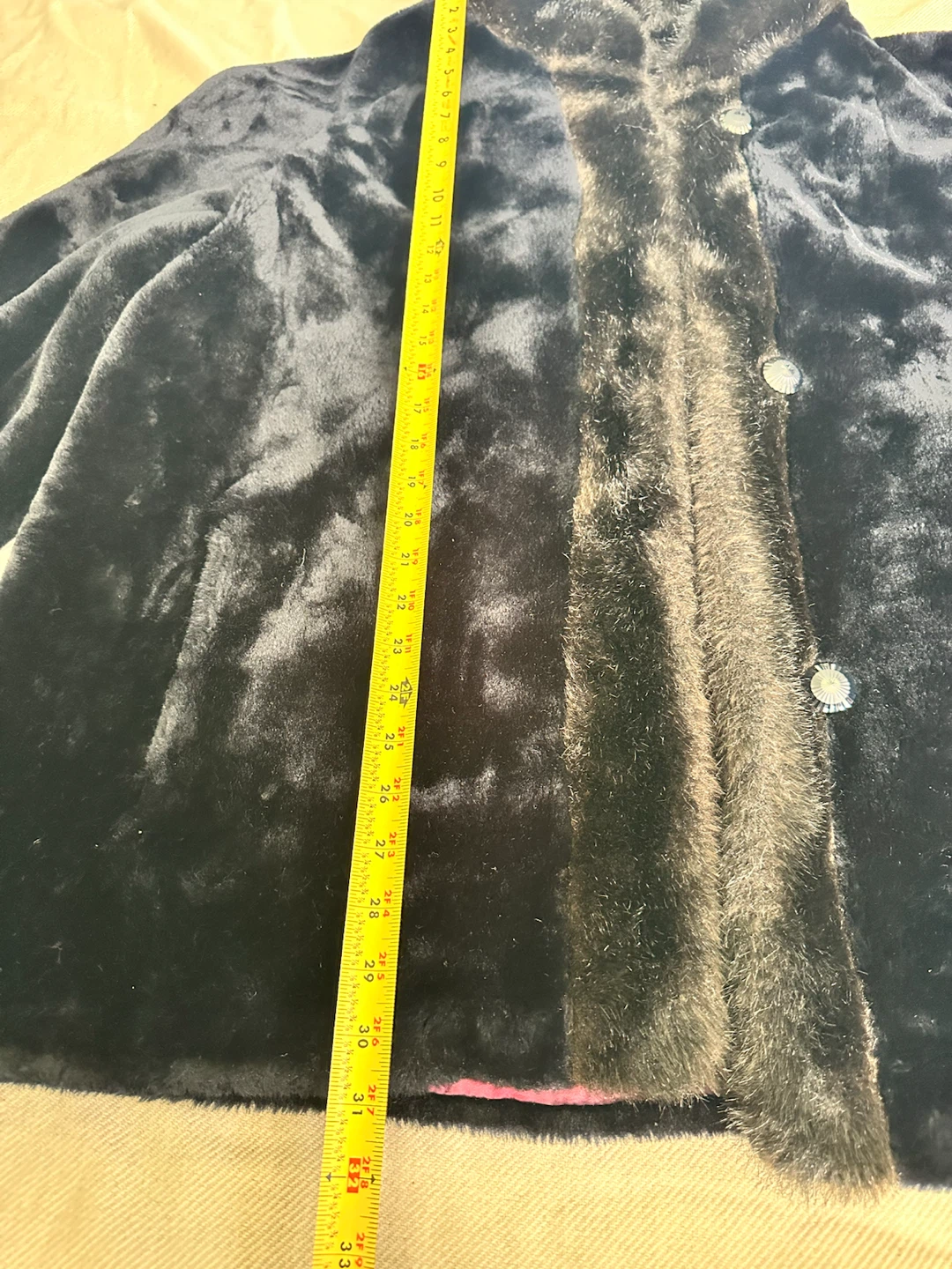 Black Faux Fur Coat - photo 3