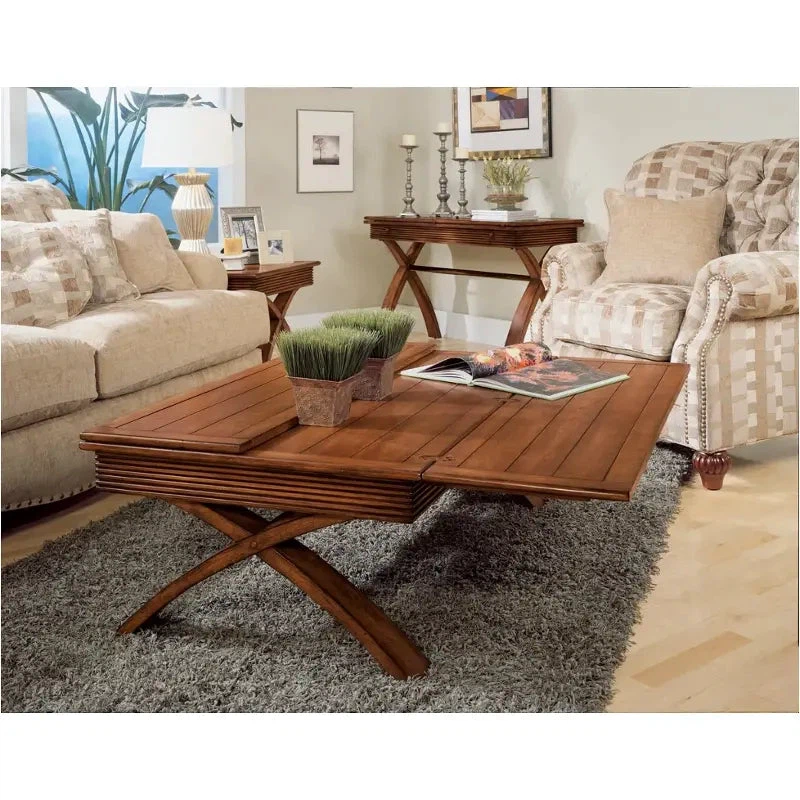 Magnussen Home Bali Rectangular Cocktail  Expandable Flip-Top