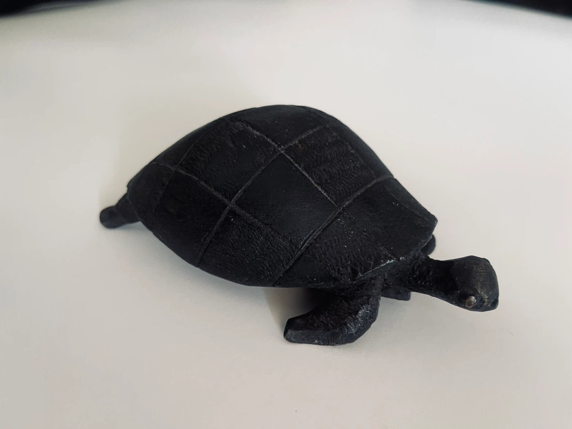 Ebony Sculpture Turtle - photo 2